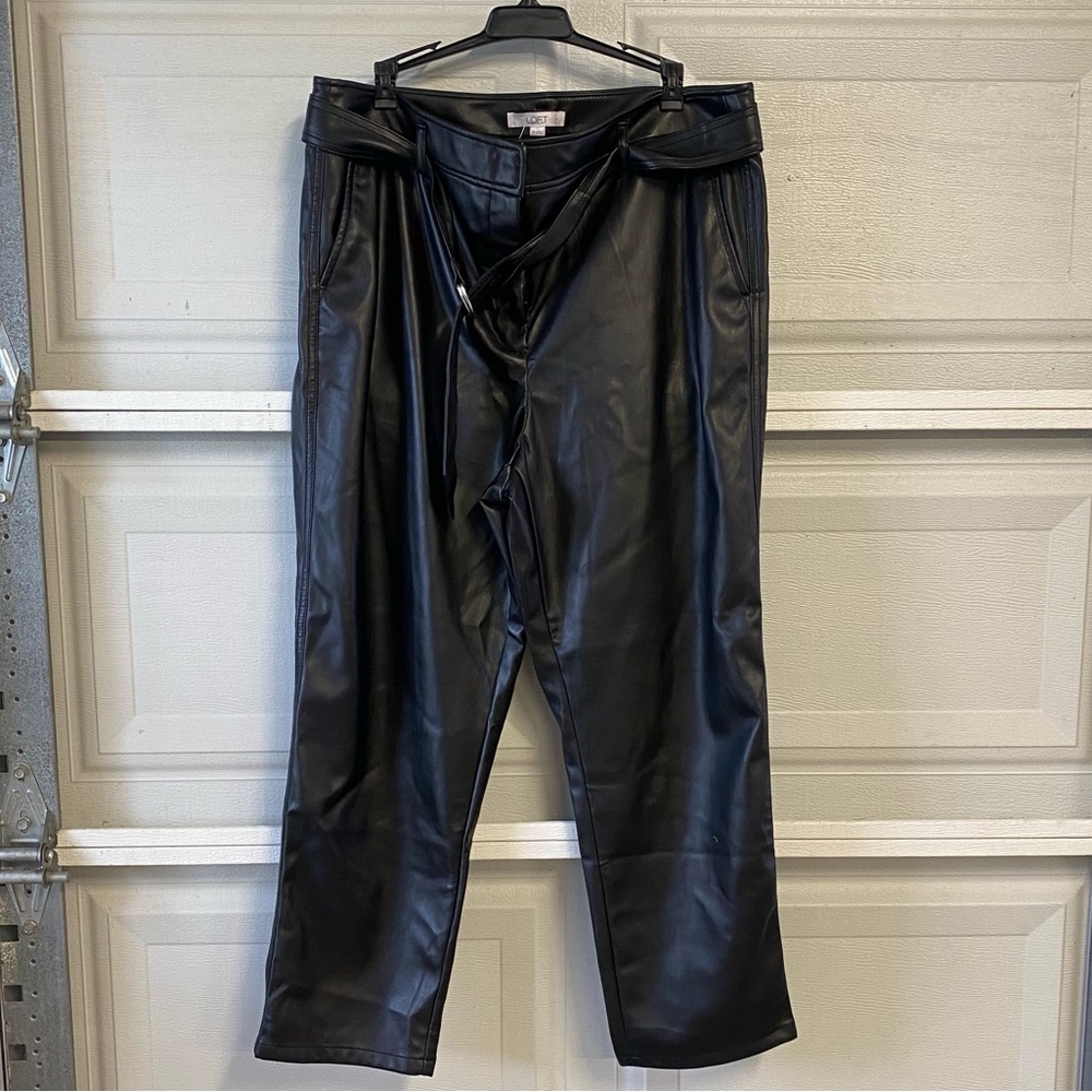 NWOT LOFT FAUX LEATHER PANTS